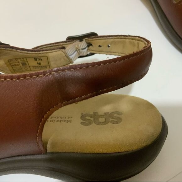 SAS Women's Mystic Brown Leather Tripad Comfort Strappy Sandals Size 8.5 M EUC - Picture 7 of 7